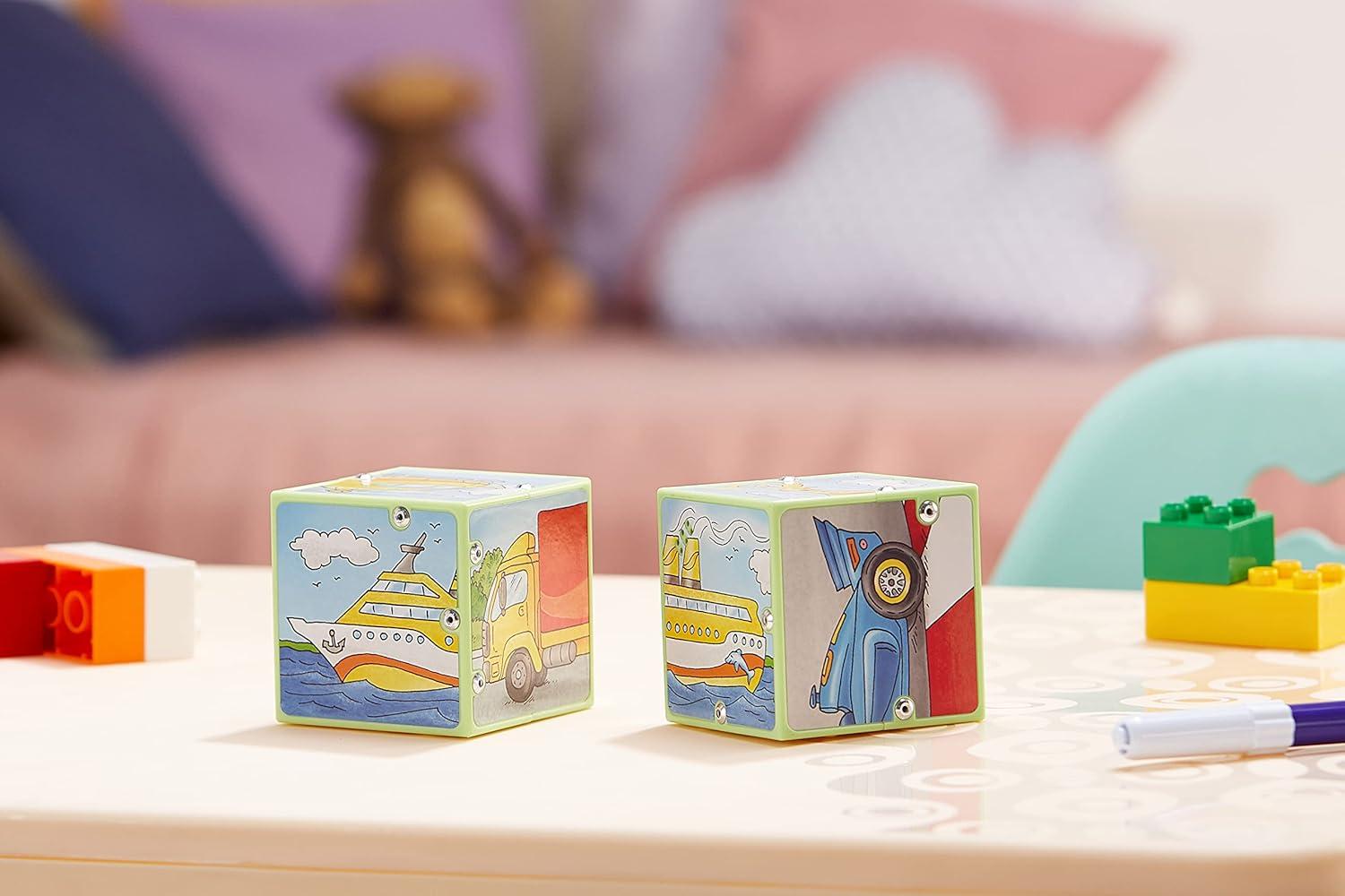 KOSMOS 697372 – Cubi Musicali A Tema Veicoli, Gioco Educativo Per Bambini Dai 2 Anni