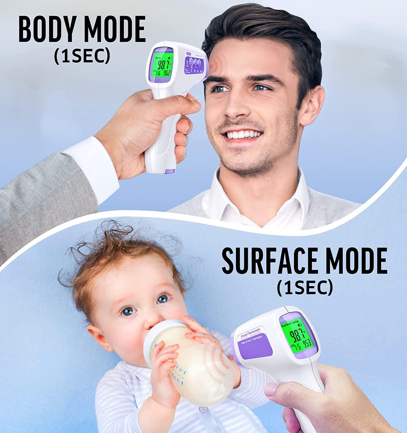 Thermometer for Adults Forehead,Touchless Thermometer for Fever,Digital