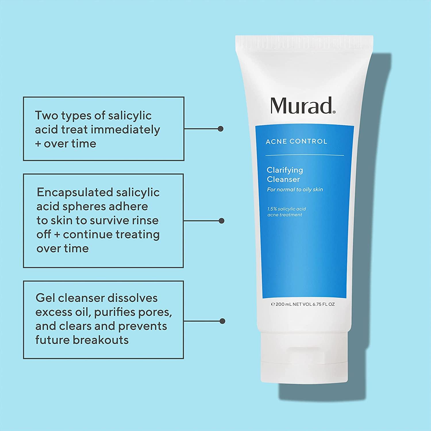 Murad Clarifying Cleanser Acne Face Wash Salicylic Acid Cleanser