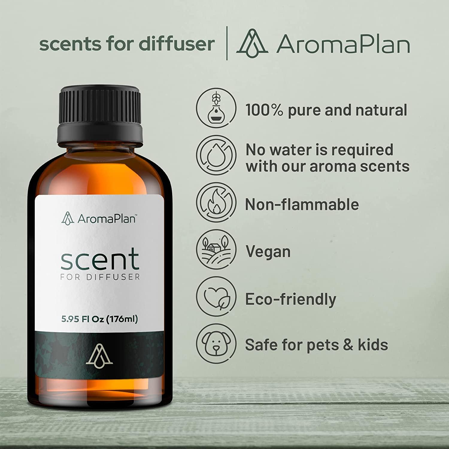 AromaPlan Oil (5Fl oz), Natural & Vegan Aroma Scents - Santal Diffuser Oil  Blends for Aromatherapy Diffuser
