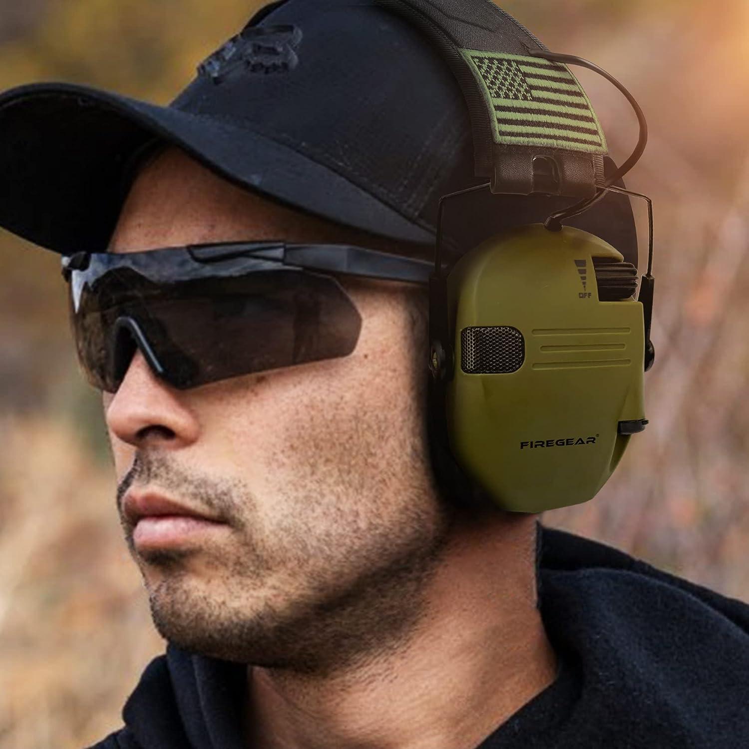 FIREGEAR Electronic Shooting Ear Protection Noise Cancelling Ear
