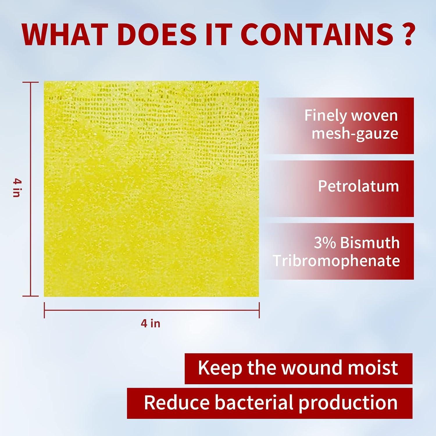 POLYNEW Xeroform Petrolatum Dressing 4x4 25 PCS - Non-Adherent Gauze for  Wounds - Fine Mesh Pads for Burns, Abrasions, Lacerations, Skin Grafts -  4x4 Pack of 25 | Buy Now with Express International Delivery | GoSupps.com