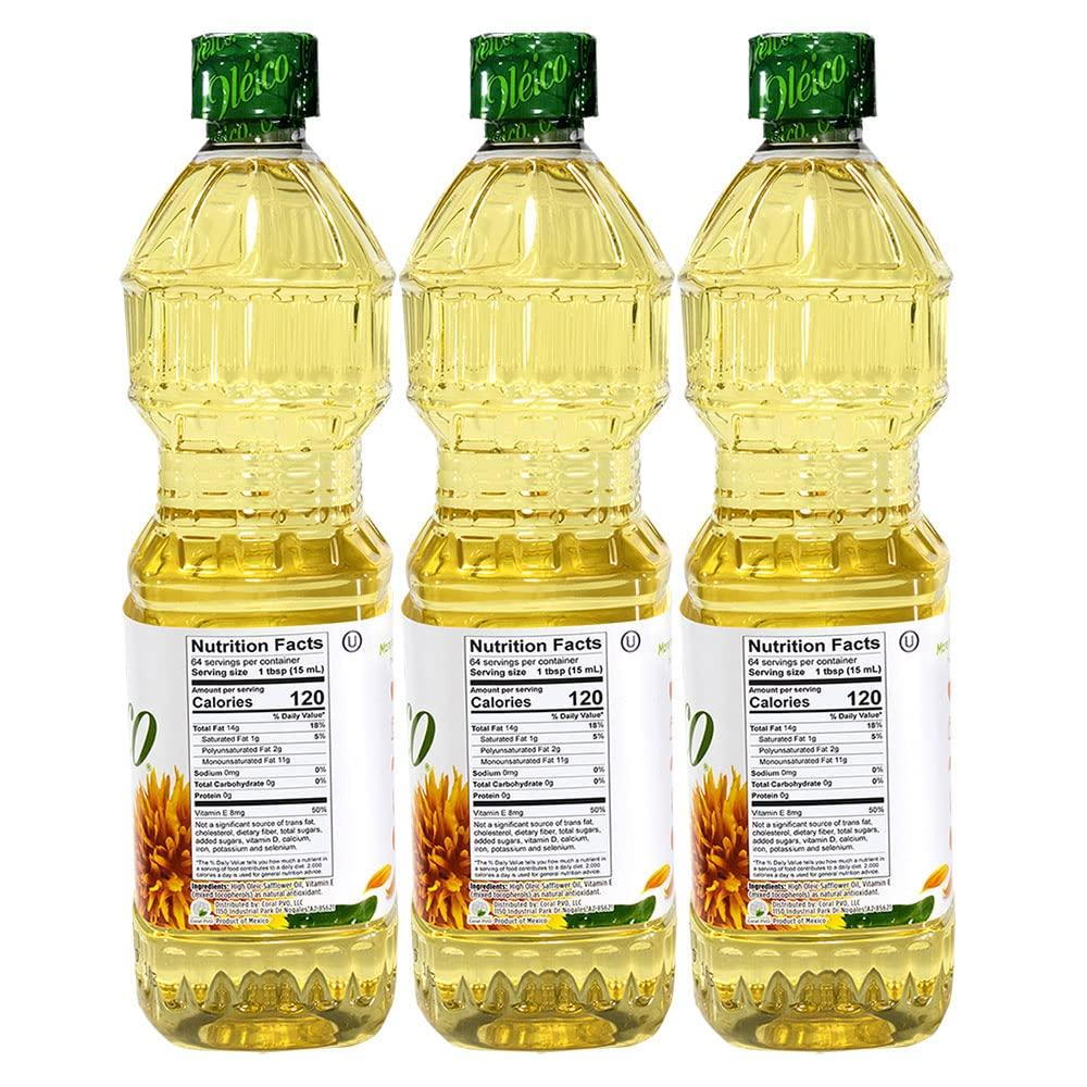Ol ico High Oleic Safflower Oil 32.3 fl oz (pack of 3)