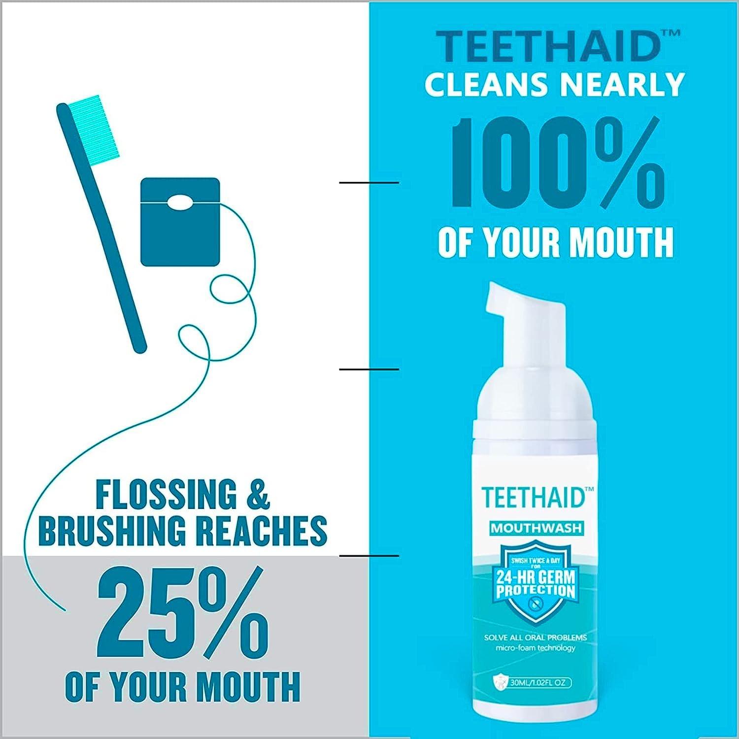 TEETHAID Teethaid Mouthwash Foam Calculus Removal Teeth whitening