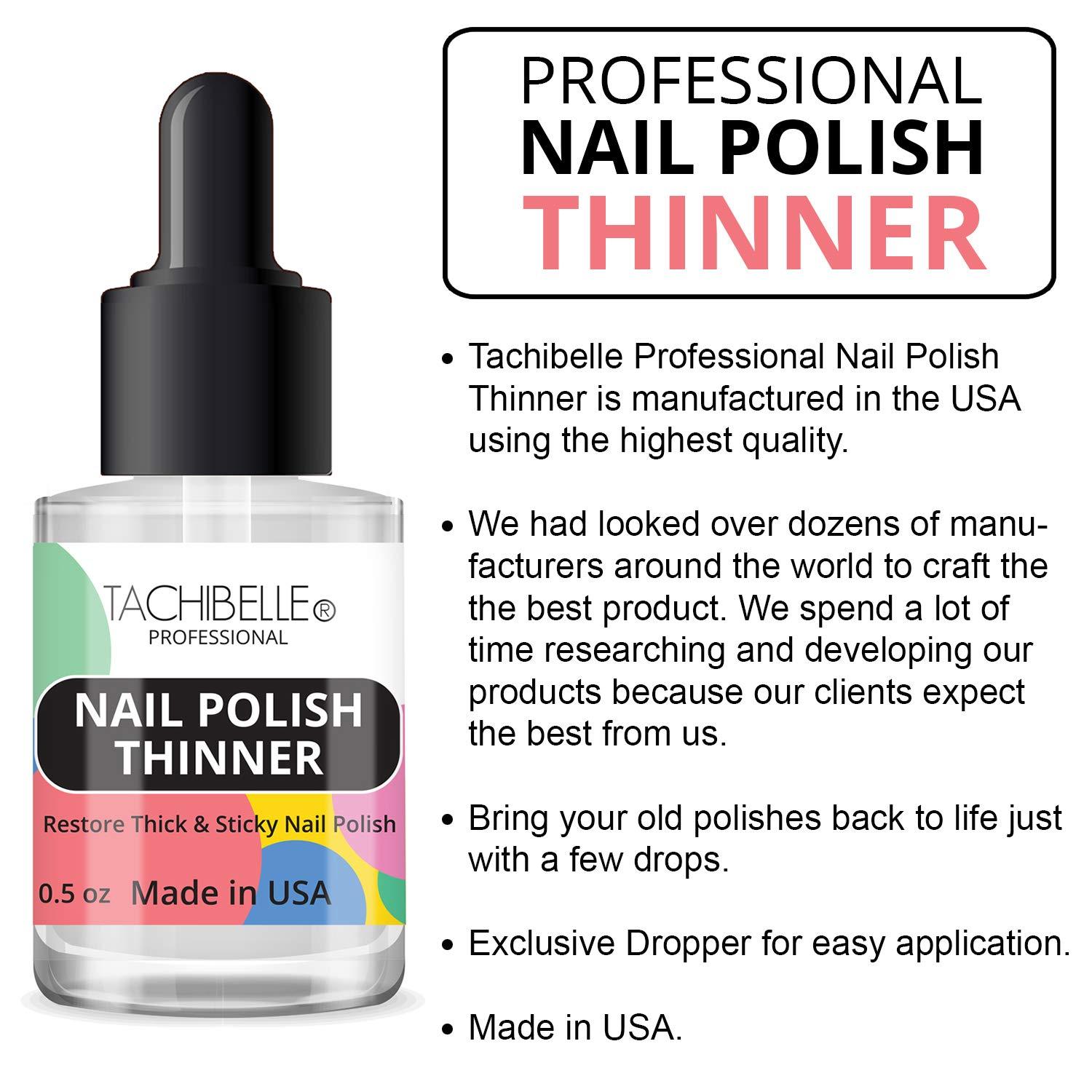 Tachibelle Nail Polish Thinner 0.5 oz Bring your old polishes back to