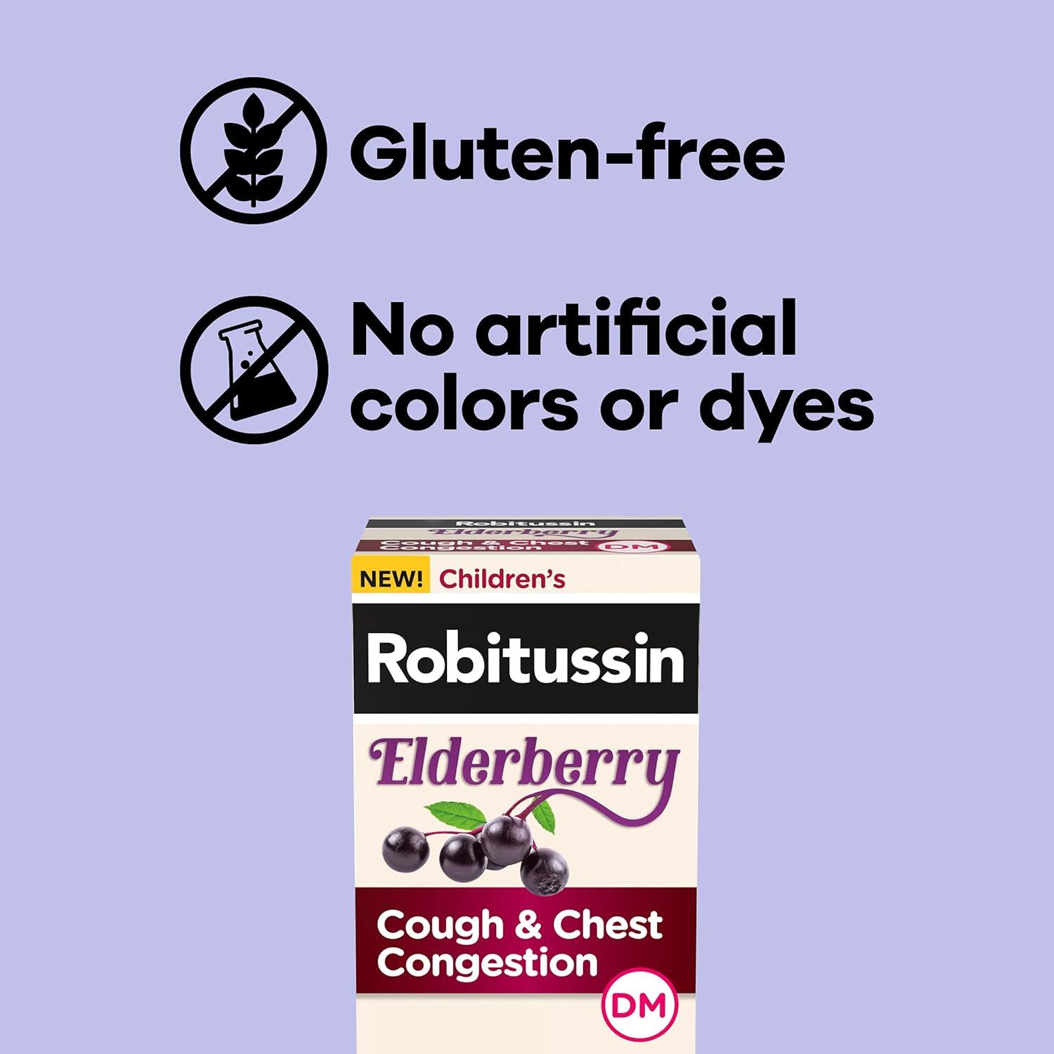 Robitussin Elderberry Cough + Chest Congestion DM Children's Cough