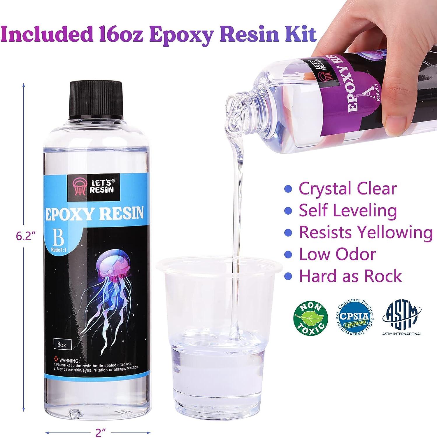  LET'S RESIN UV Resin, Upgraded 1,000g Crystal Clear UV