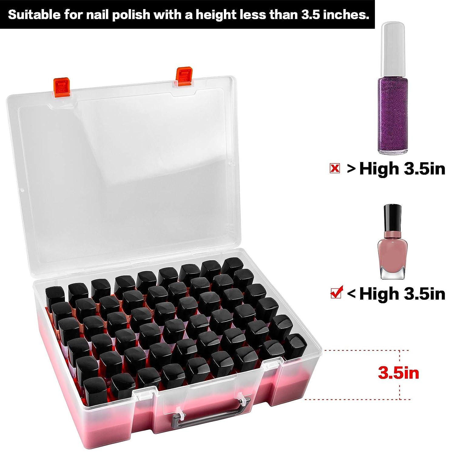 Buy Universal Nail Polish Holder & Organizer Contains 54 Bottles for  Gellen, Beetles, Sally Hansen, OPI, Essie and Other Fingernail Polish by  ALCYON (ONLY A CASE). Online at Low Prices in India -
