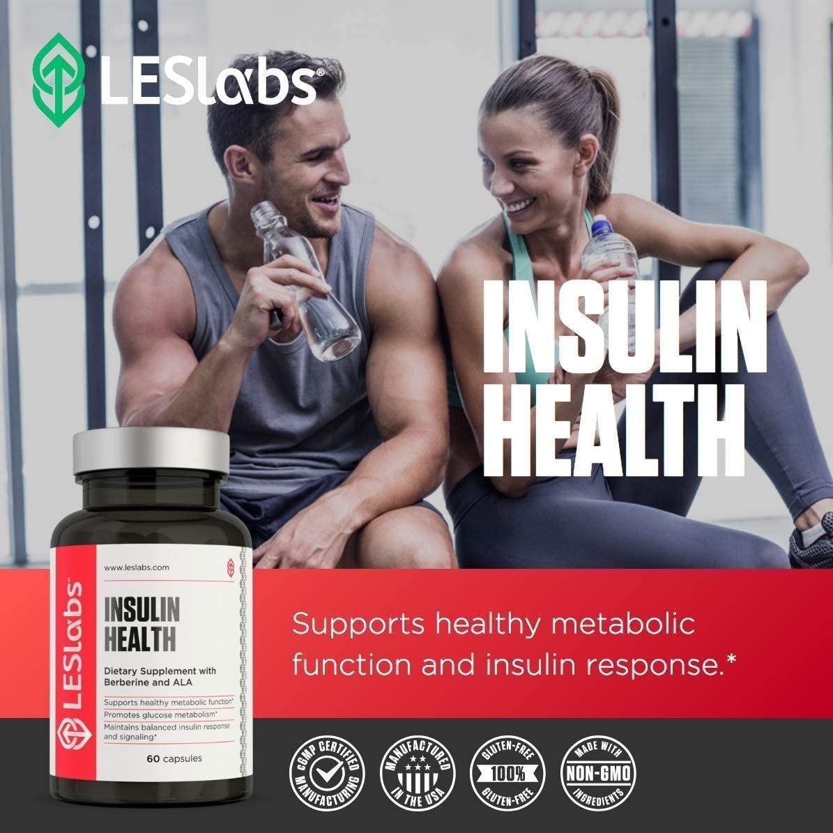 LES Labs Insulin Health Metabolic Support with Berberine, Chromium