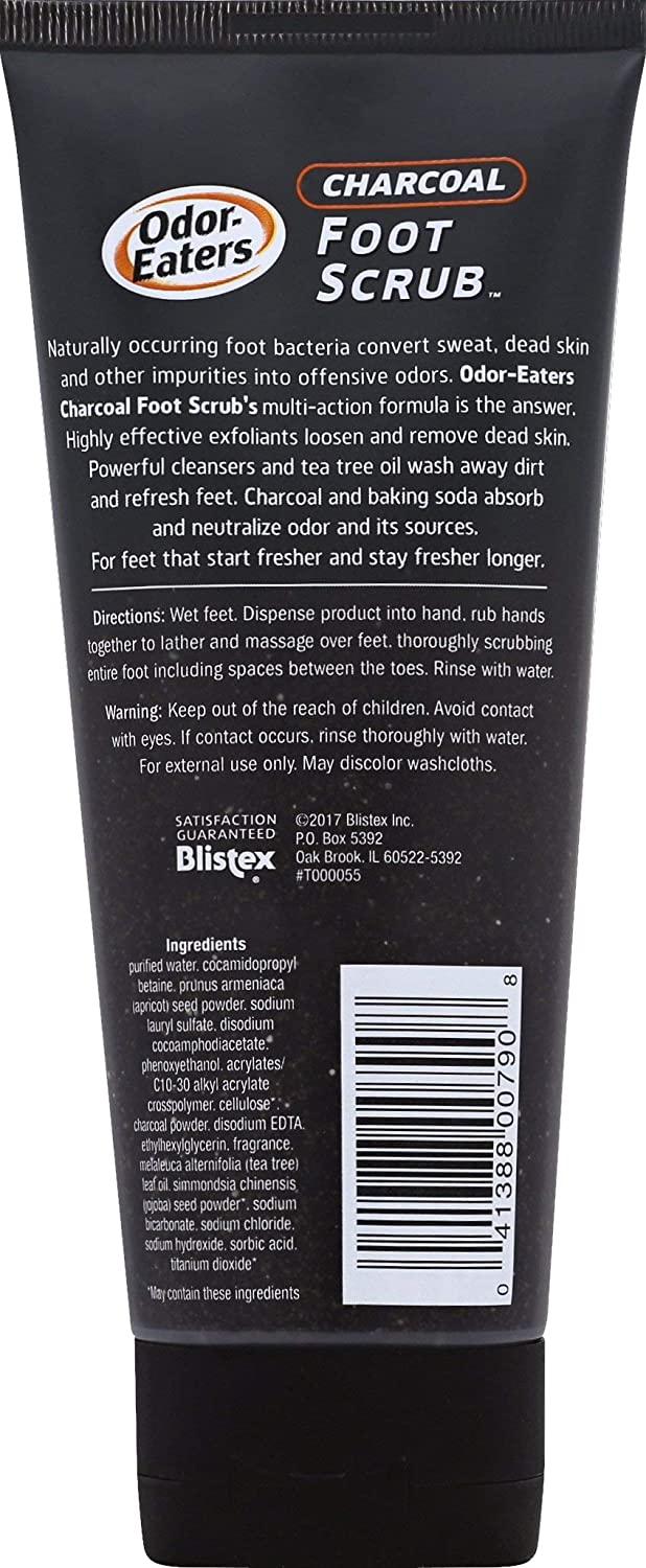 OdorEaters Odor Eaters Foot Scrub, Charcoal, 6 Ounce