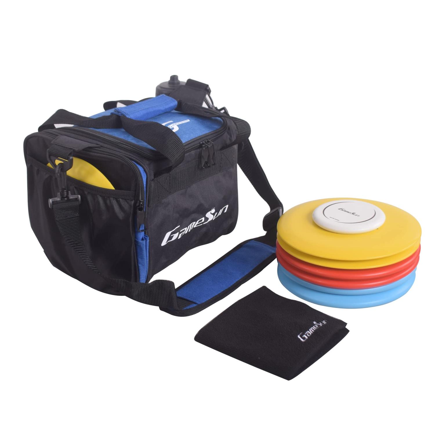 Disc Golf Starter Set,Disc Golf Set with 6 Discs, 1 Marker,1 Towel and
