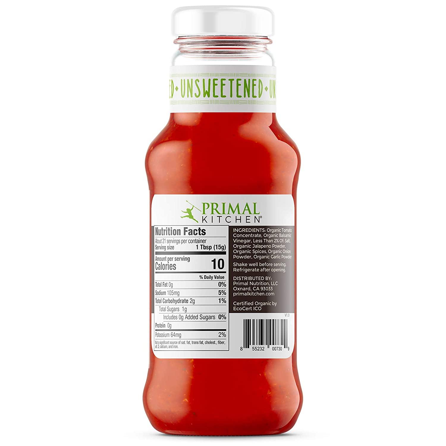 Primal Kitchen Organic Unsweetened Ketchup Variety Pack, Original and