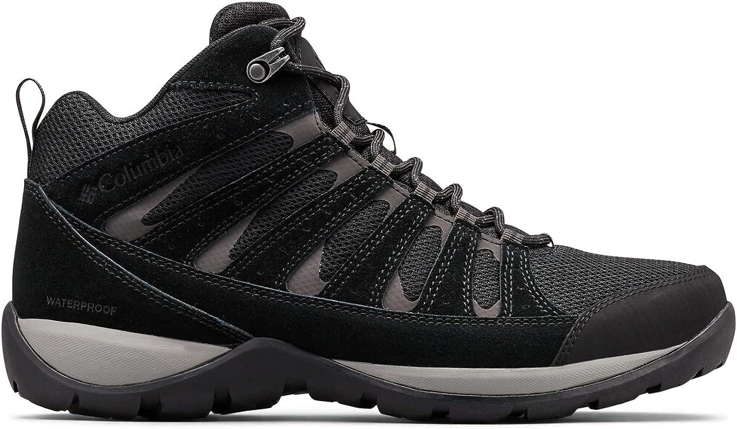Columbia Men's Redmond V2 Mid Waterproof Boot Hiking Shoe 10 Black/Dark
