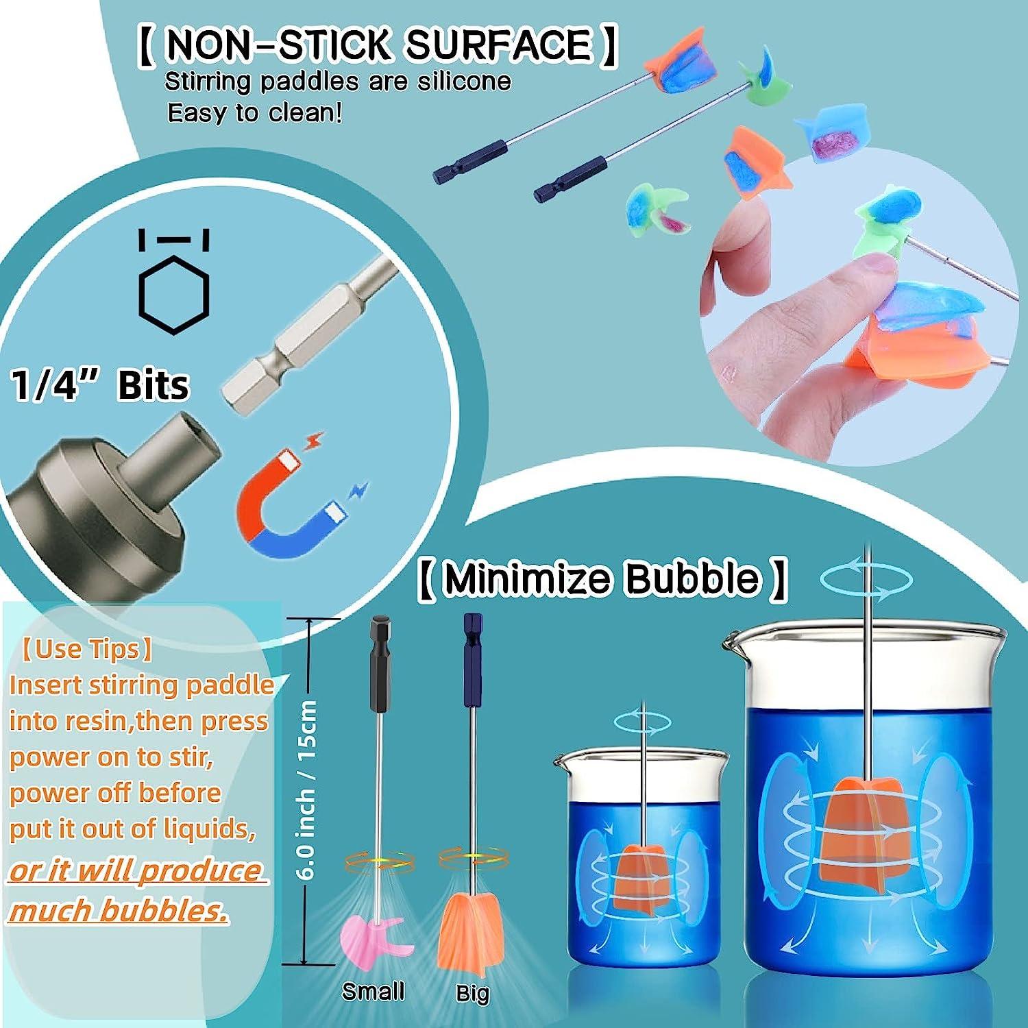 Electric Epoxy Resin Mixer,Handheld Resin Mixer for Minimizing Bubbles