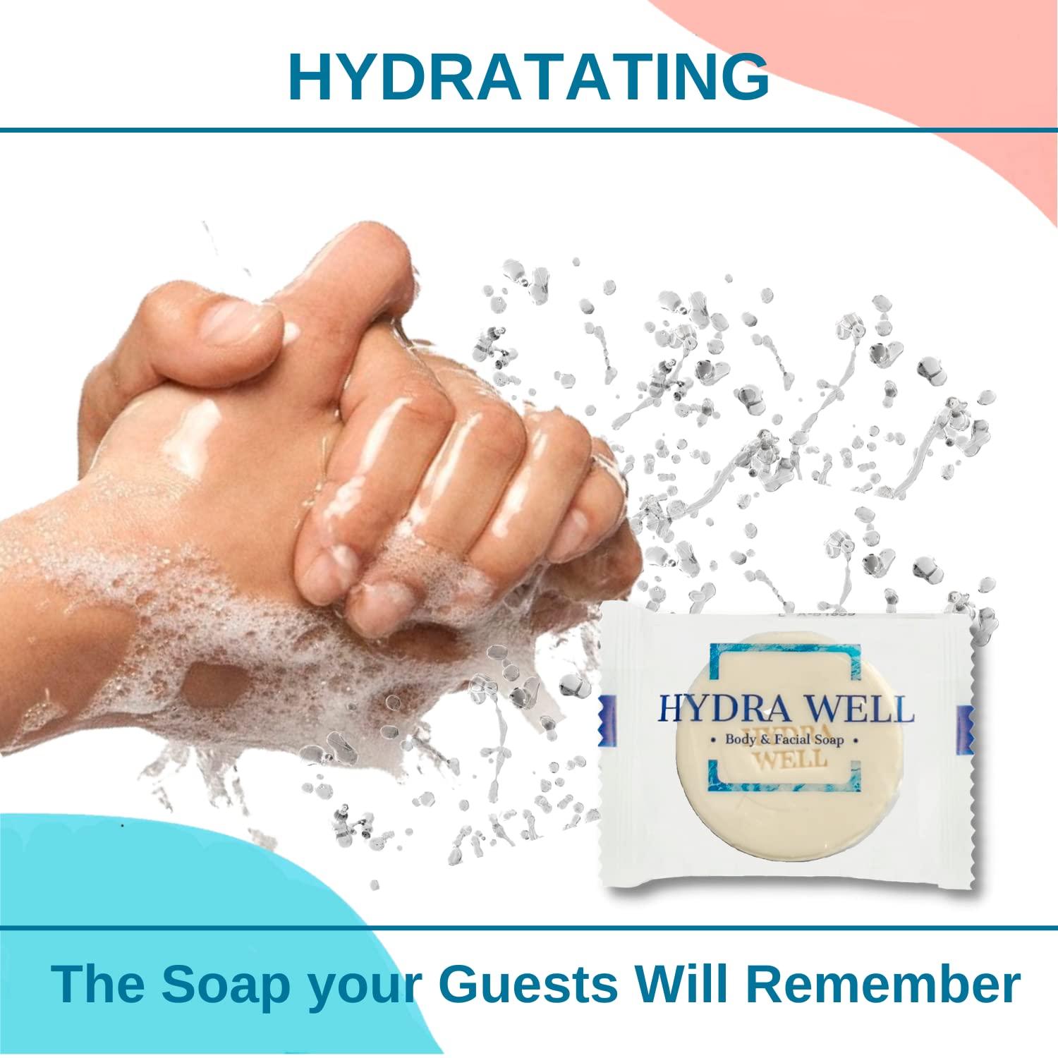 HYDRA WELL 1 OZ (50 Pack) Bar Soap Round Bulk Hotel Travel size