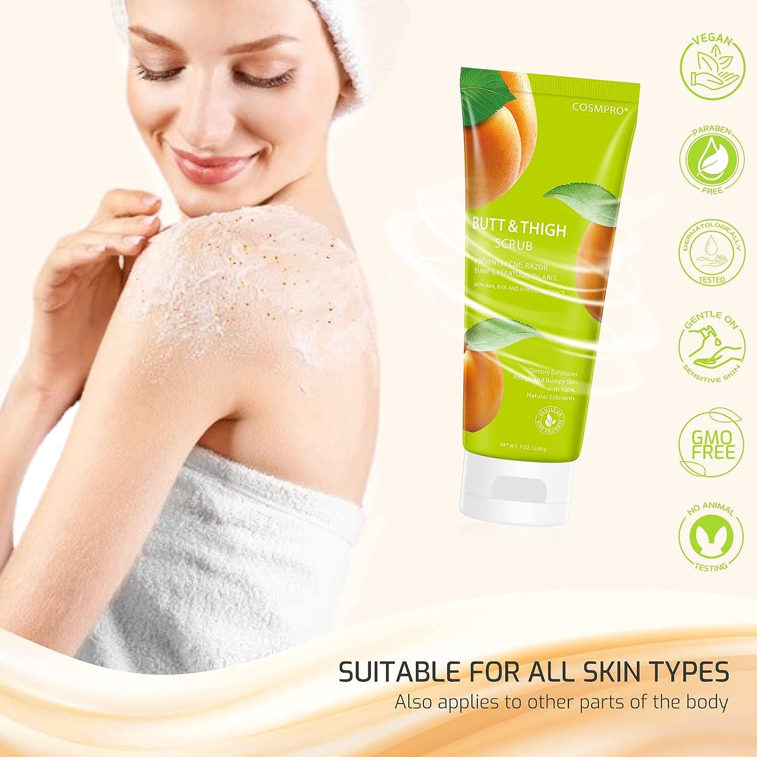 Cosmpro Butt Exfoliating Scrub KP Bump Eraser for Bikini Area AHA