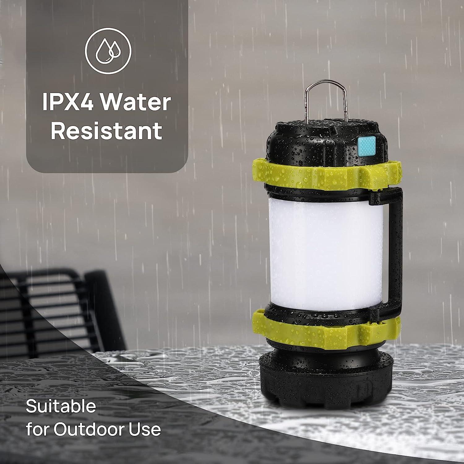 LED Camping Lantern Rechargeable, Consciot Flashlight High Lumens with