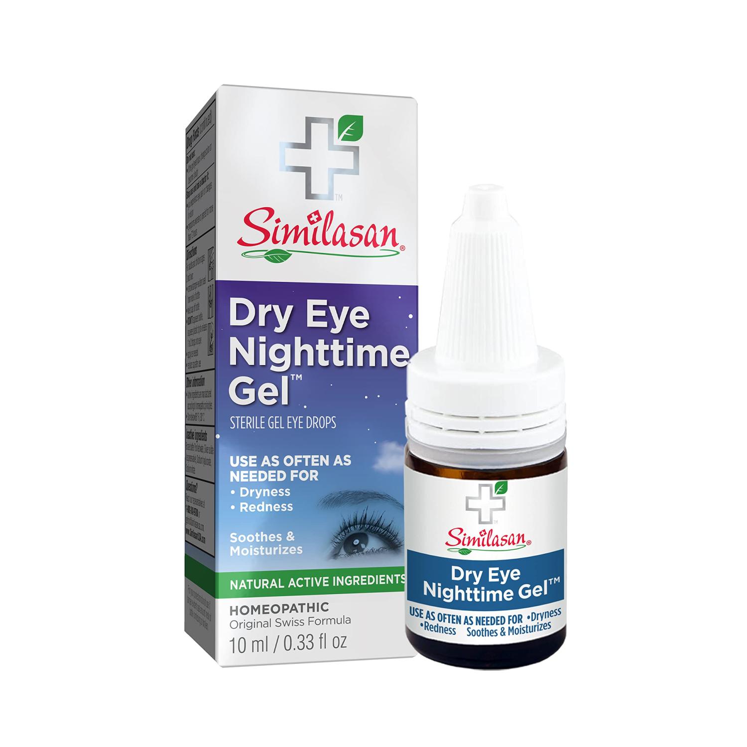 Similasan Dry Eye Nighttime Gel Eye Drops 0.33 fl oz Soothing Relief