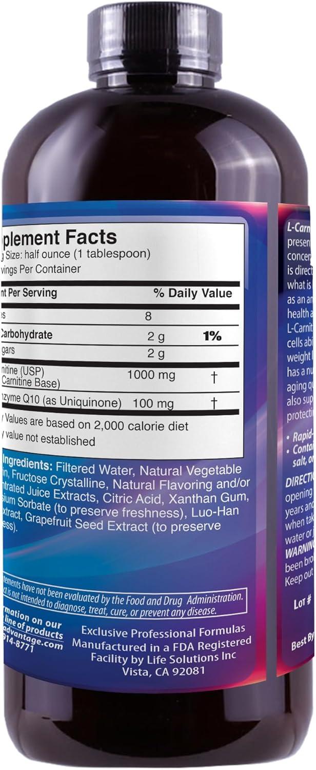 Buy L-Carnitine Nutritional Supplement 16 oz - Premium Quality for Weight  Loss & Energy Boost - International Shipping Available | Buy Now with  Express International Delivery | GoSupps.com