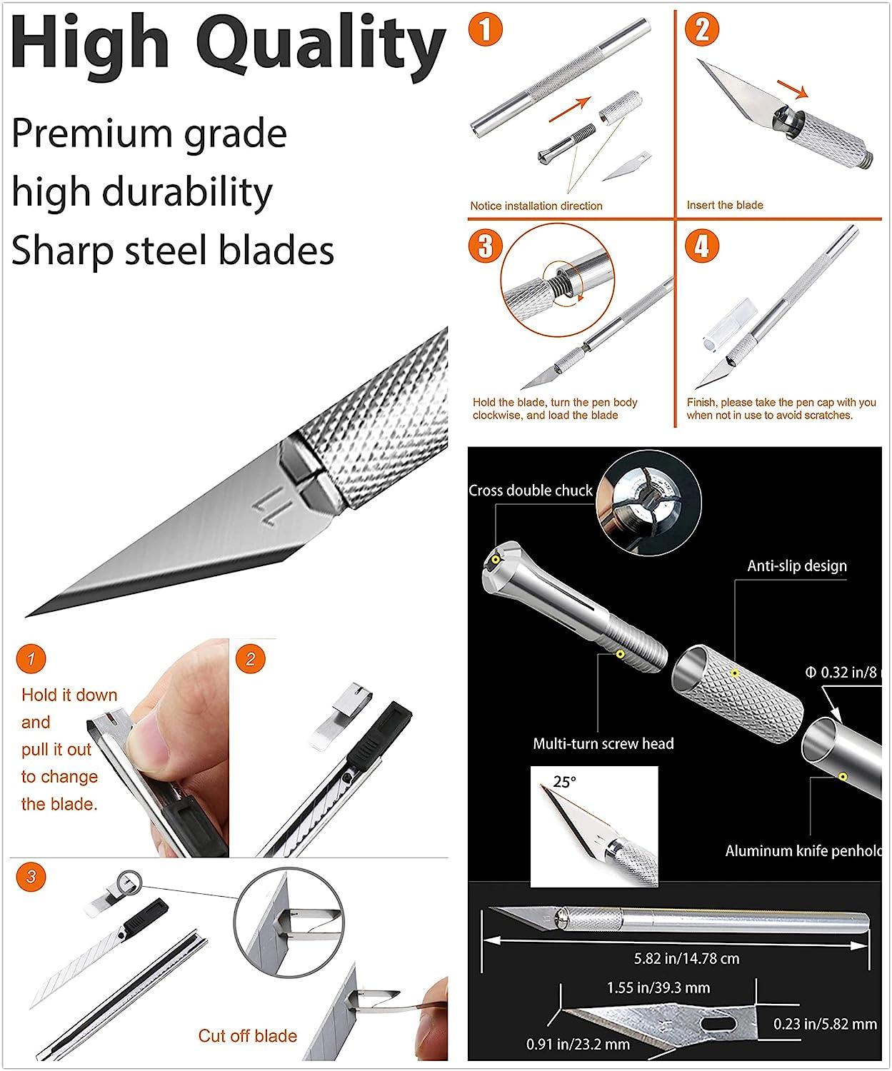 Exacto Cutting Knife, Multi-purpose Knife, Hobby Knife, Blades Set
