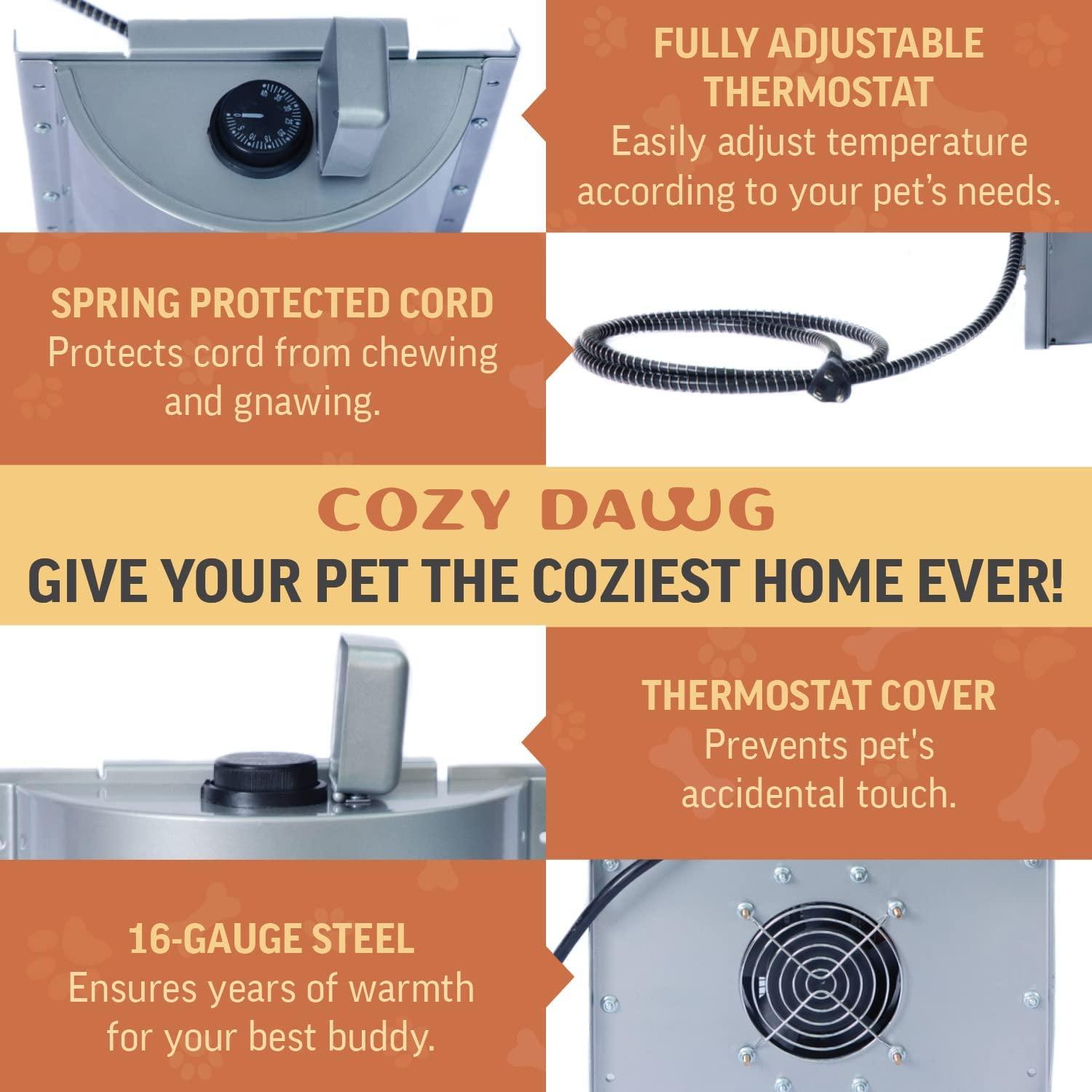 CozyDawg Dog House Heater Outdoor Pet Heater for Efficient and Cozy