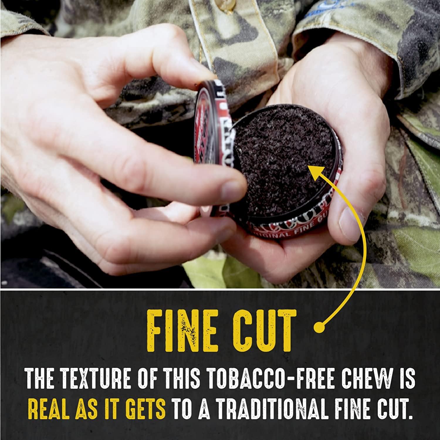 BaccOff, Original Fine Cut, Premium Tobacco Free, Nicotine Free Snuff Alternative (10 Cans