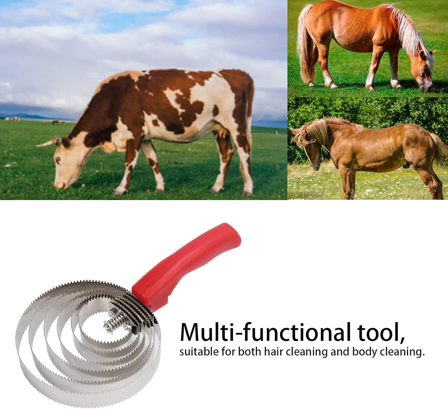 Horse Curry comb Stainless Steel Livestock Itching Brush Horse Shedding