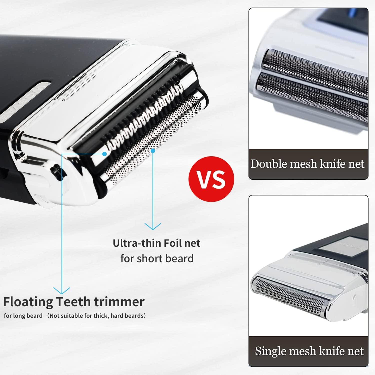 Foil Shaver,Electric Razors For Men,Mini Compact Travel Electric Shavers For Men,IPX6 Wet & Dry,3D Double Floating Blade Close Shaving,Beard Trimmer - View #11