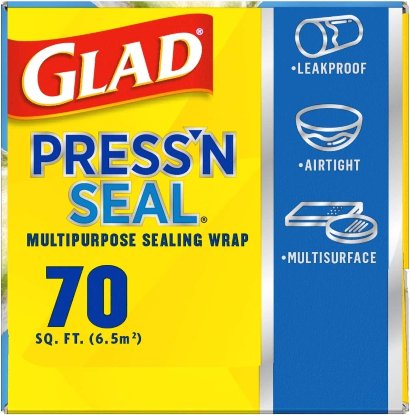 Glad Press'n Seal Plastic Food Wrap - 70 Square Foot Roll (Package May Vary)