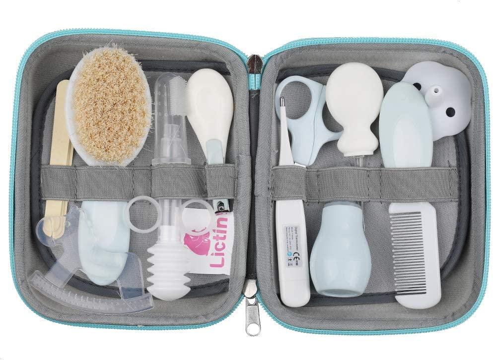 Baby Grooming and Health Kit, Lictin Safety Care Set, Newborn Nursery  Health Care Set with Hair Brush,Comb,Nail Clippers and More for Newborn  Infant