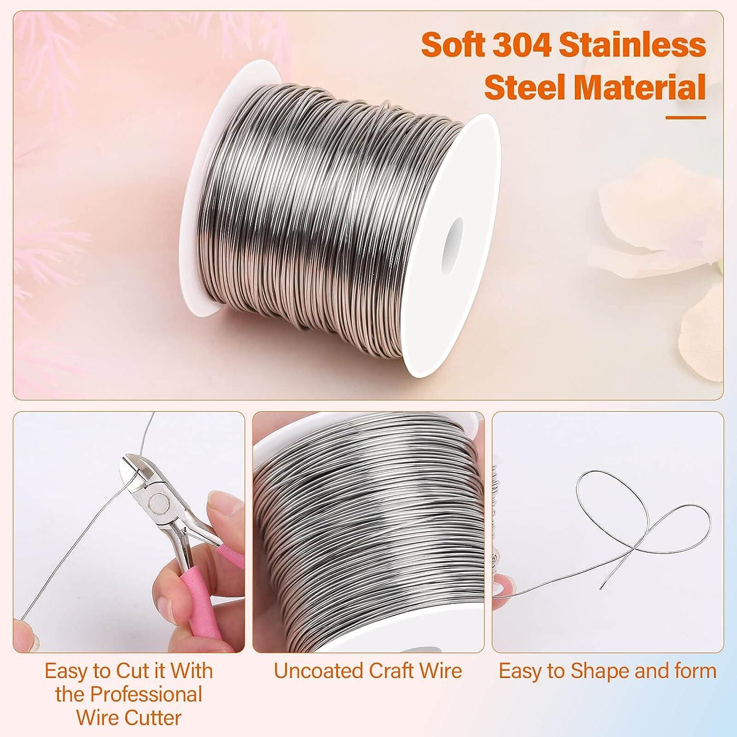 20 Gauge Stainless Steel Wire for Jewelry Making, Bailing Wire Snare Wire  for Craft and Jewelry Making