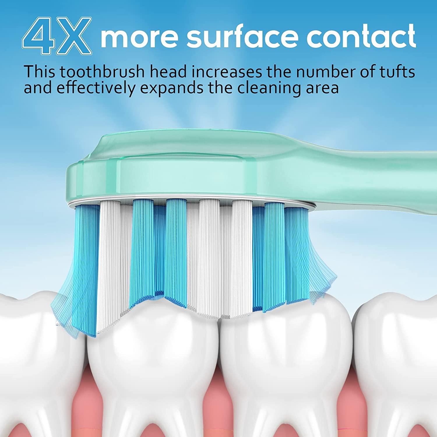 Aoremon Replacement Toothbrush Heads for Philips Sonicare C3 Premium