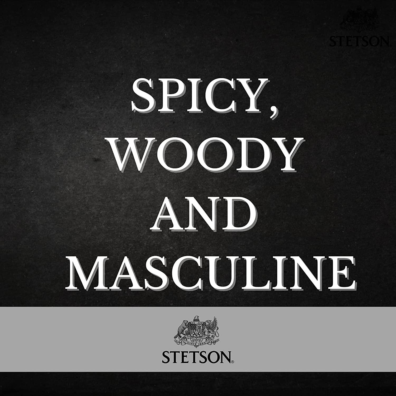STETSON Black Cologne Spray for Men, Legendary Men's Cologne, A Bold
