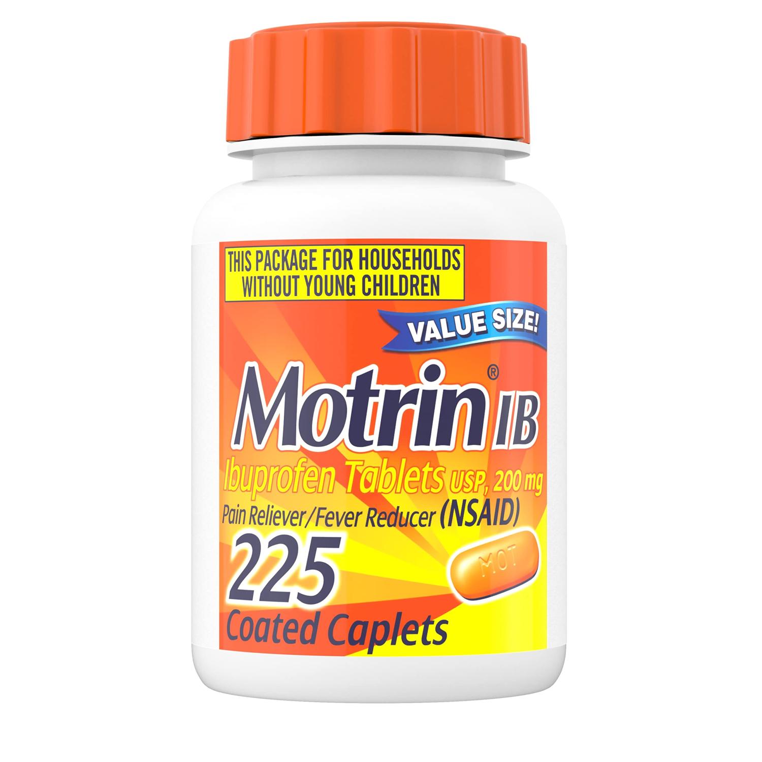 Motrin IB, Ibuprofen 200mg Tablets for Fever, Muscle Aches, Headache