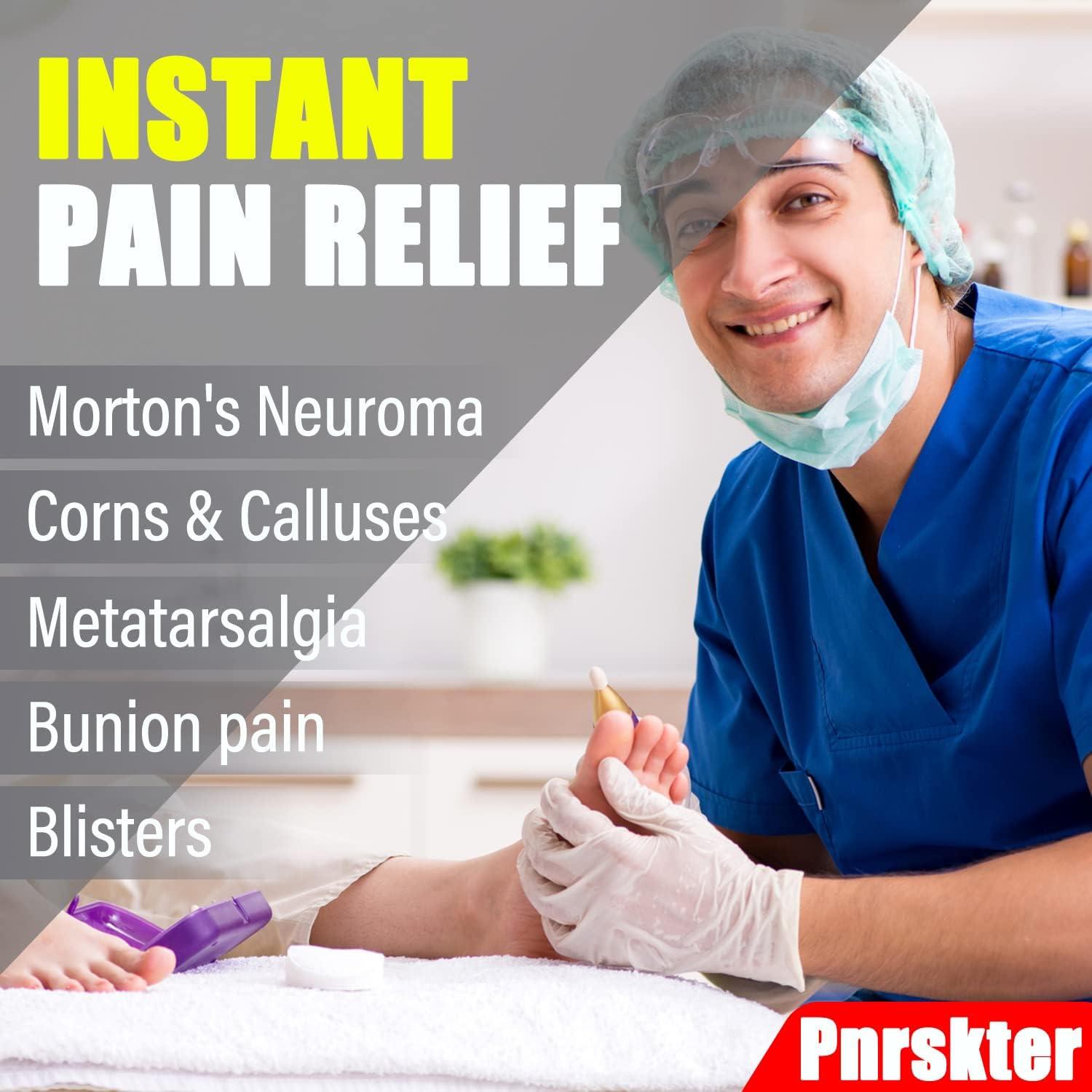 Toe Separators & Metatarsal Pads Set for Overlapping Toes, Neuroma