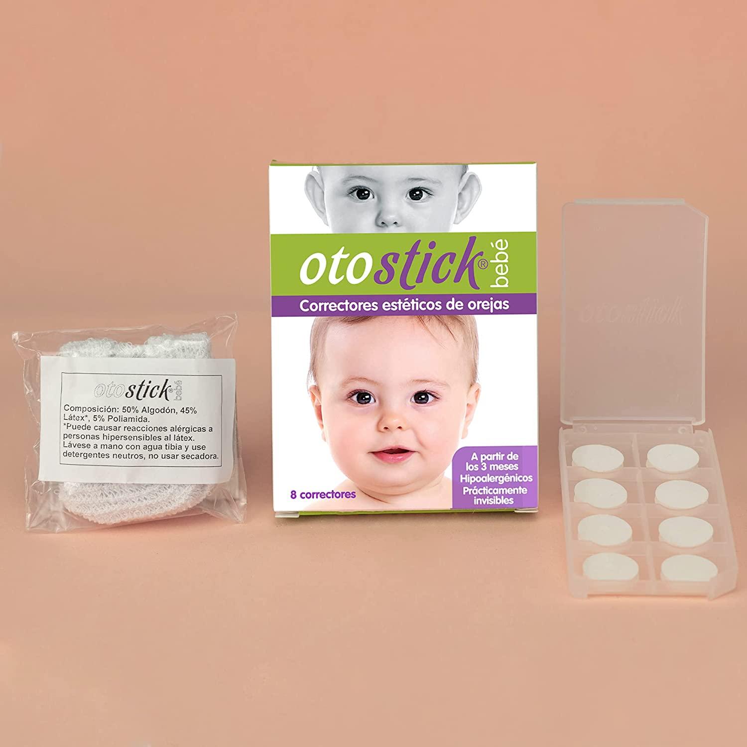 Otostick Baby, Aesthetic Correctors for Prominent Ears, Contains 8  Correctors and 1 Cap, 3+ Months