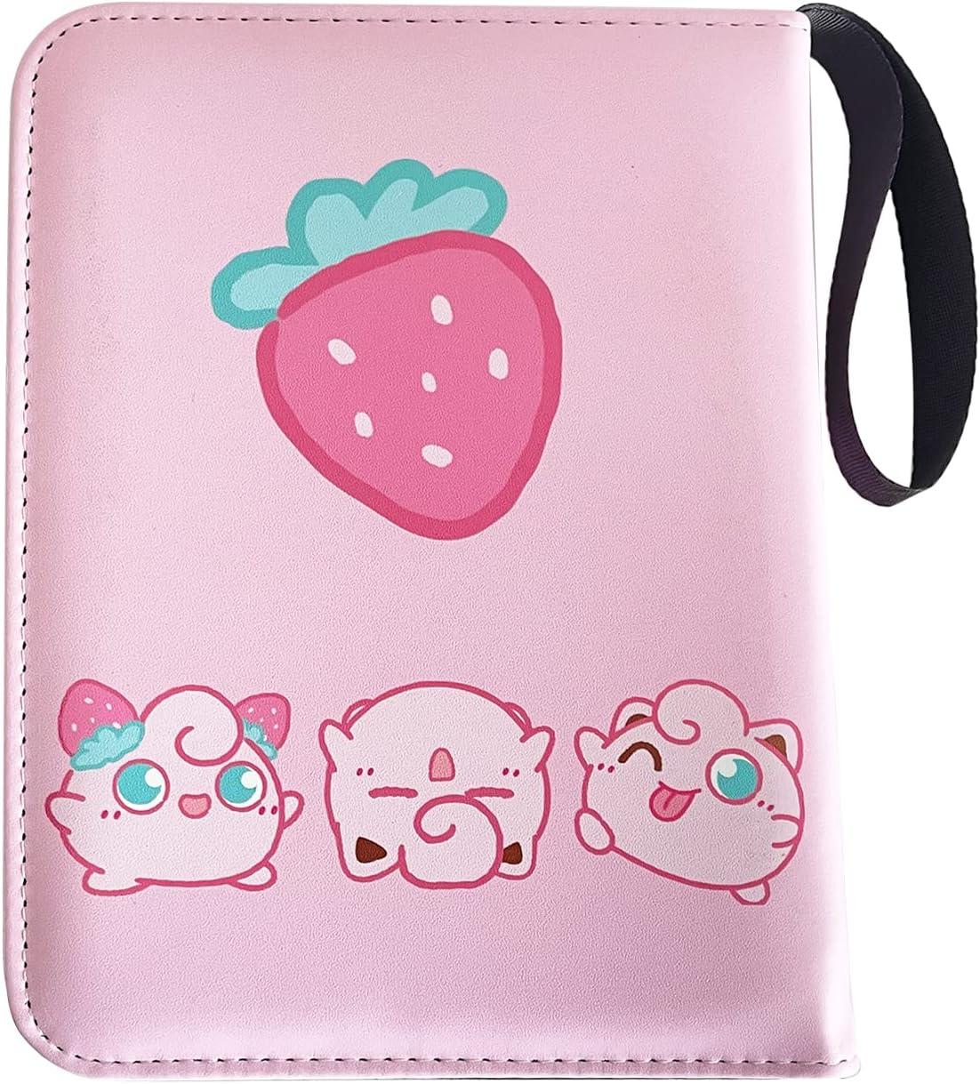 4-Pocket Trading Card Binder for TCG Cards - 440 Pockets, 55 Removable Sleeves - Pink Collection Case for Kids - Trading Card Games Storage | Buy Now with Express International Delivery | GoSupps.com 4-Pocket Trading Card Binder for TCG Cards - 440 Pockets, 55 Removable Sleeves - Pink Collection Case for Kids - Trading Card Games Storage | Buy Now with Express International Delivery | GoSupps.com