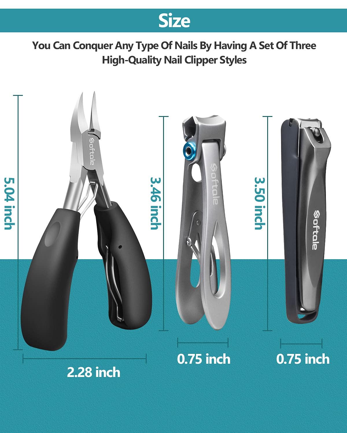 Nail Clippers For Thick Nails - Wide Jaw Opening Oversized Nail Clippers,  Stainless Steel Heavy Duty Toenail Clippers For Thick Nails, Extra Large  Toe | Fruugo SA