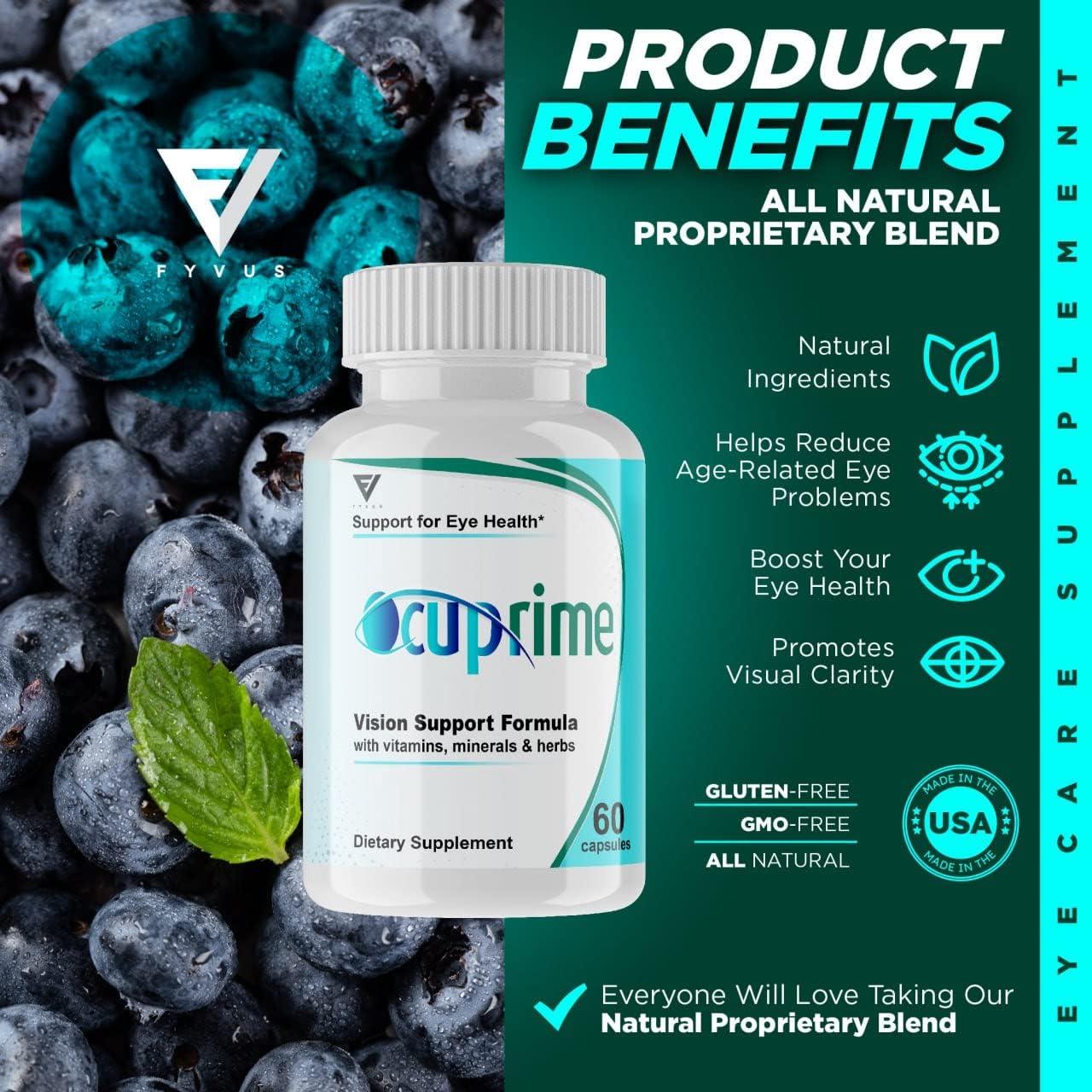 5 Pack Ocuprime for Eyes Vision Formula Occuprime Eye Vitamins