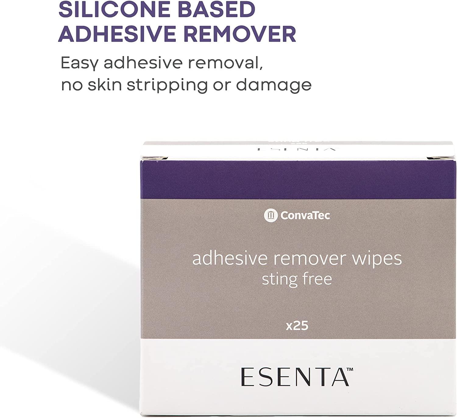 ConvaTec ESENTA Adhesive Remover Wipes Sting Free, Alcohol Free (25ct