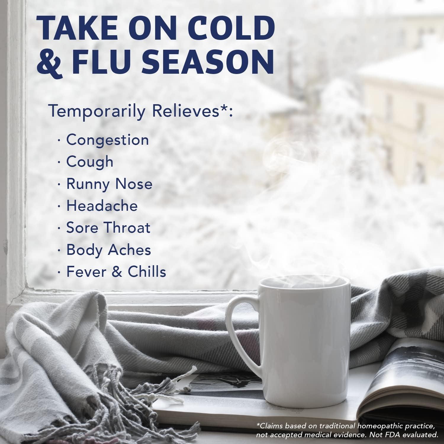 NaturalCare Cold & Flu Relief* Homeopathic Helps Temporarily Relieve Congestion Cough Headache