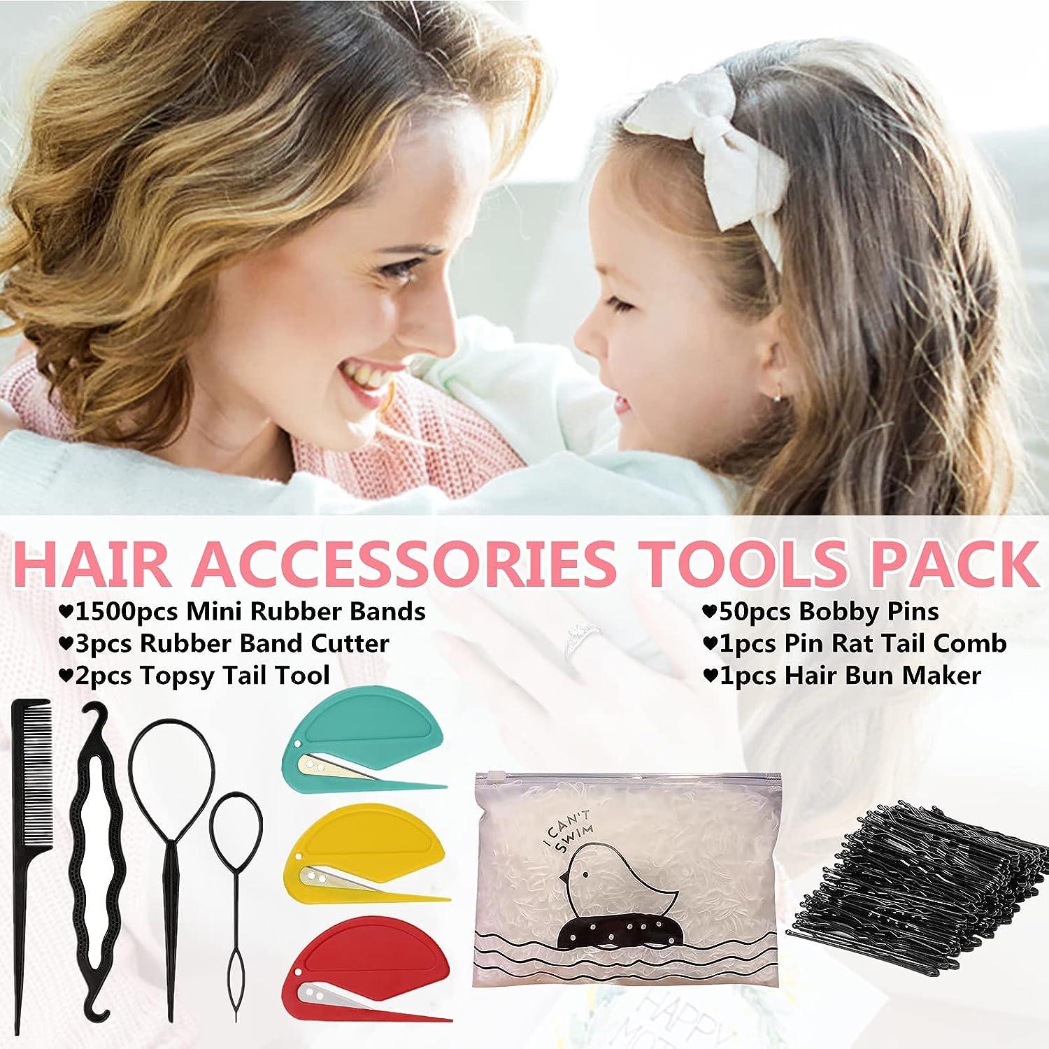 .com : 15 PCS Topsy Tail Hair Tool And Hair Bun Maker Kit
