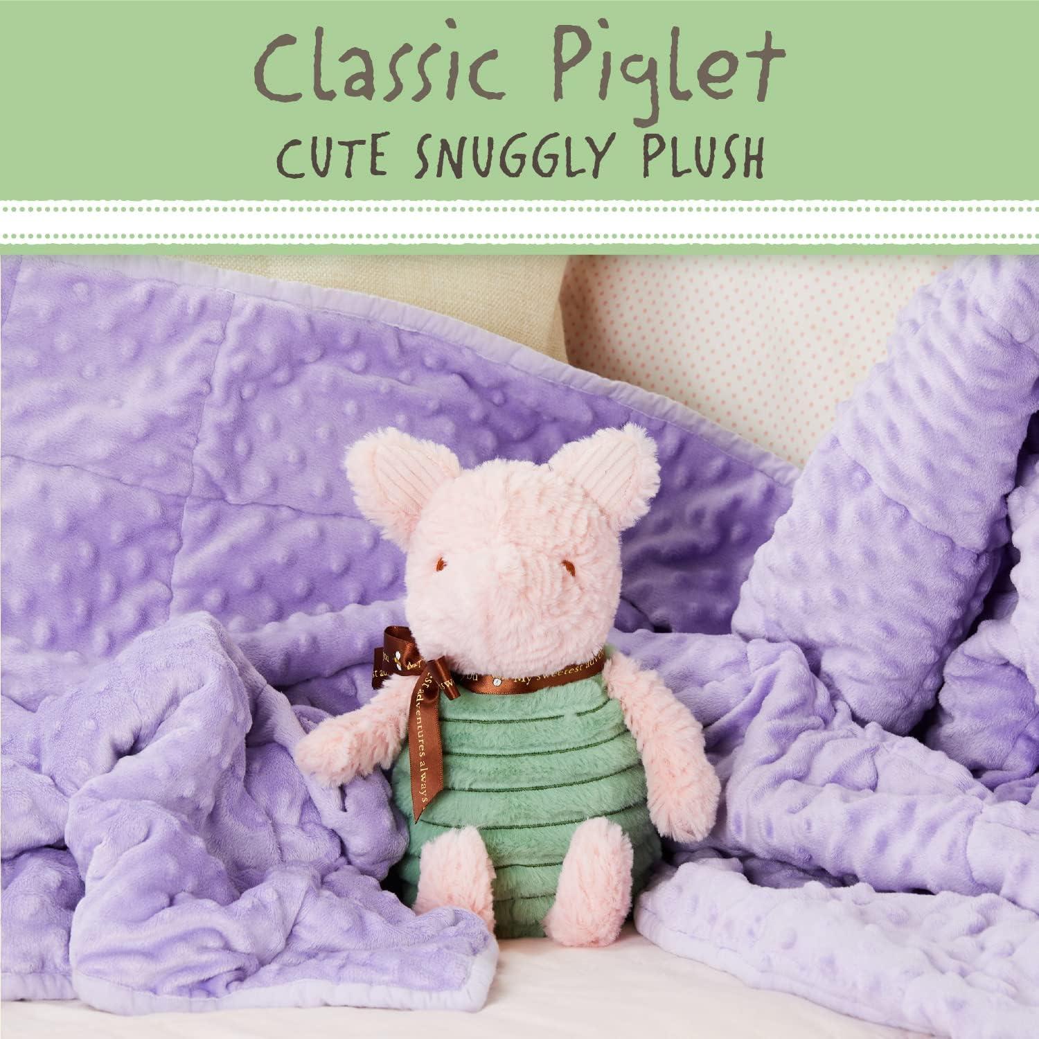 Classic Pooh 4 Piece Set with Stuffed Animal Toy Piglet Friends 9 inch Baby Teether Included