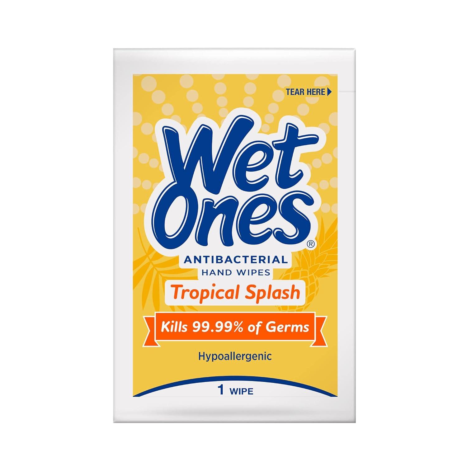 Wet ones antibacterial hand wipes deals singles