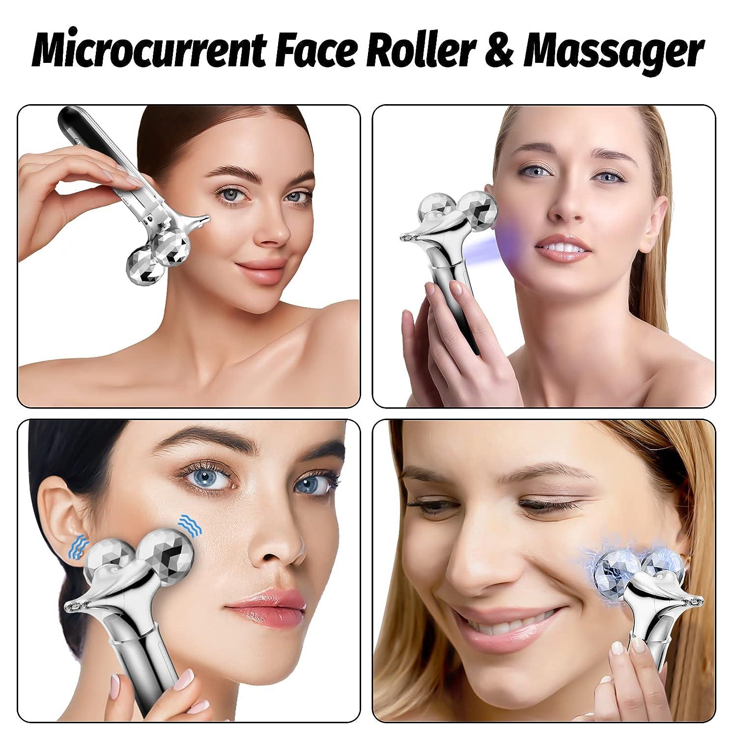 ボディ・フェイスケア Microcurrent Face Lifting Roller Amazon.com: Microcurrent Face Lifting Massager - New Mini