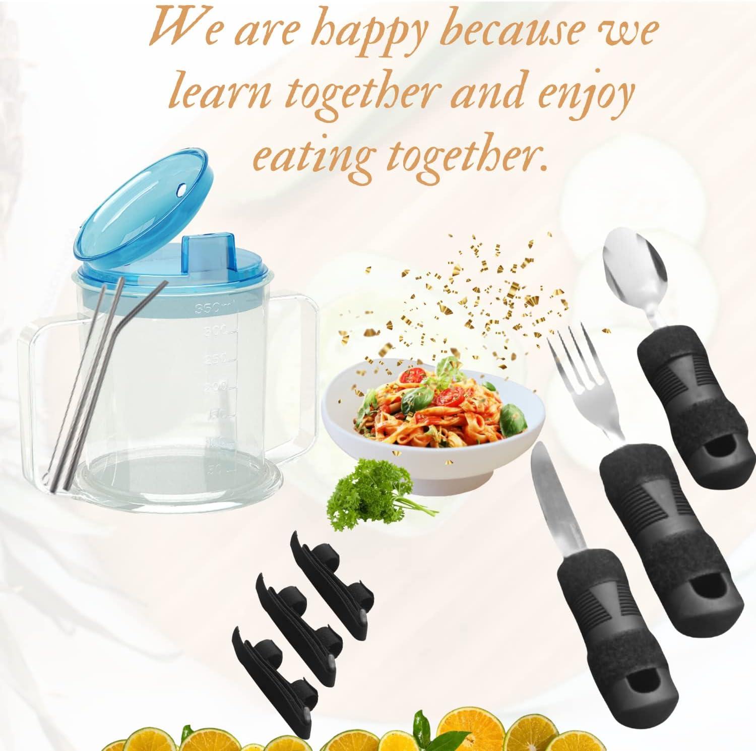 ADAPTIVE UTENSILS Adult Spill Proof Sippy Cup Dysphagia & Parkinson's