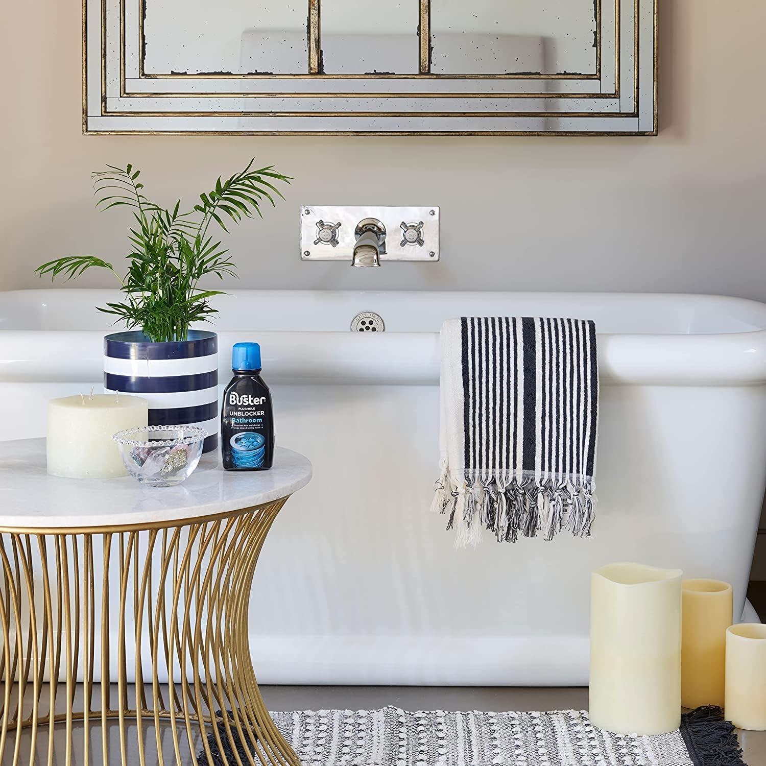 AMK Buster Bathroom Plug Hole Drain Sink Shower Unblocker Plughole Fast