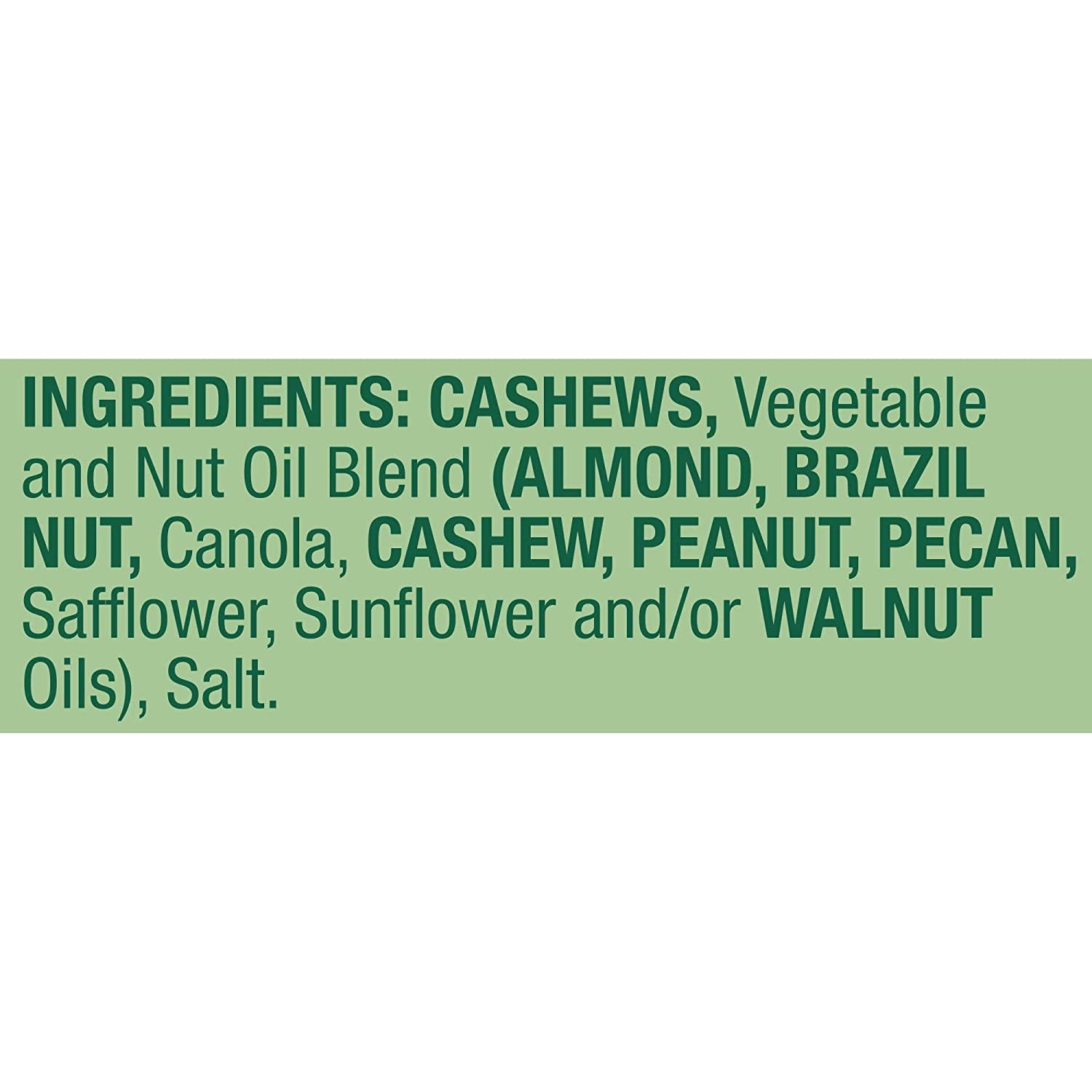 Emerald Cashews Roasted and Salted 100 Calorie Packs. Healthy, Low Carb