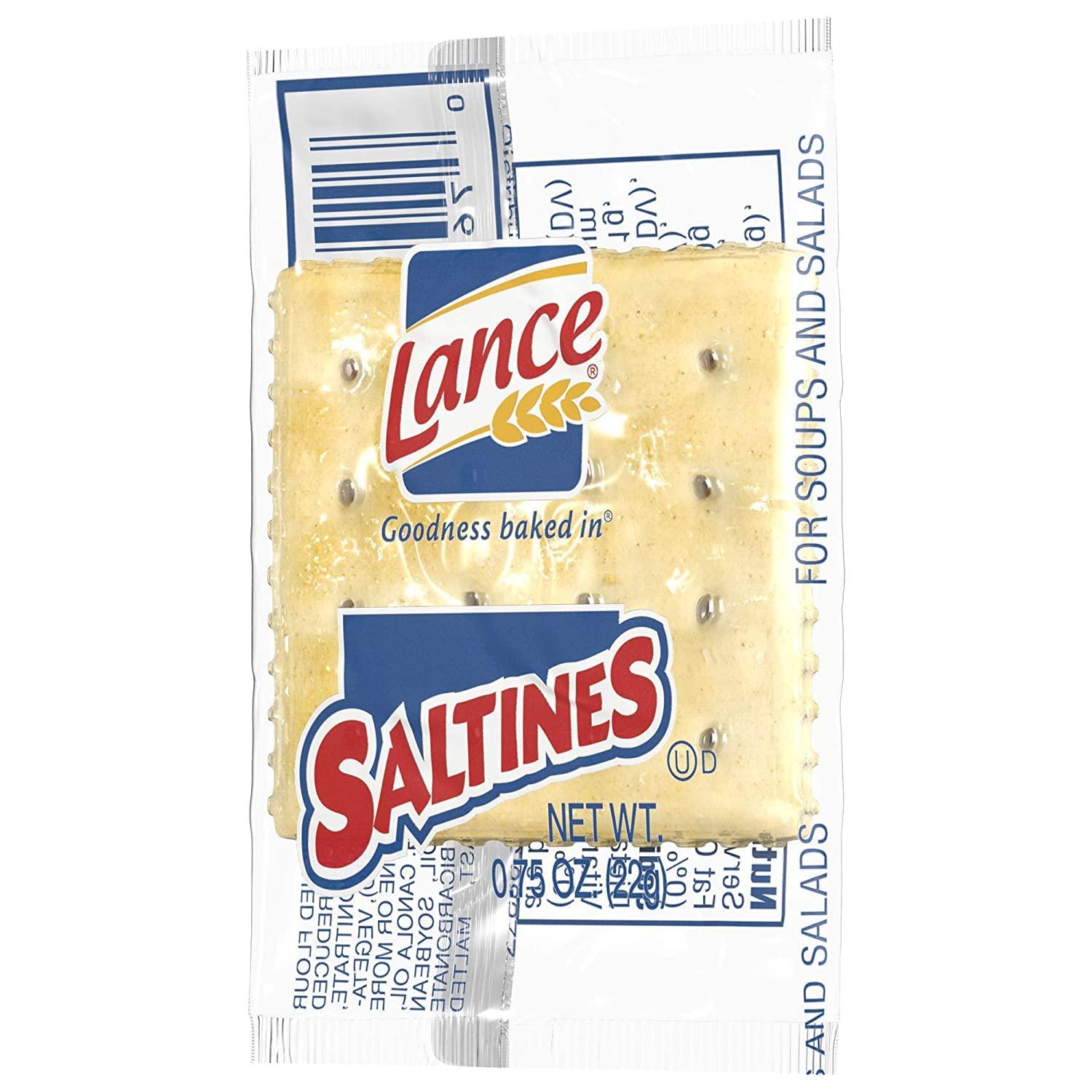 Lance Saltines Crackers Individual Single Serve Packs 2 Crackers