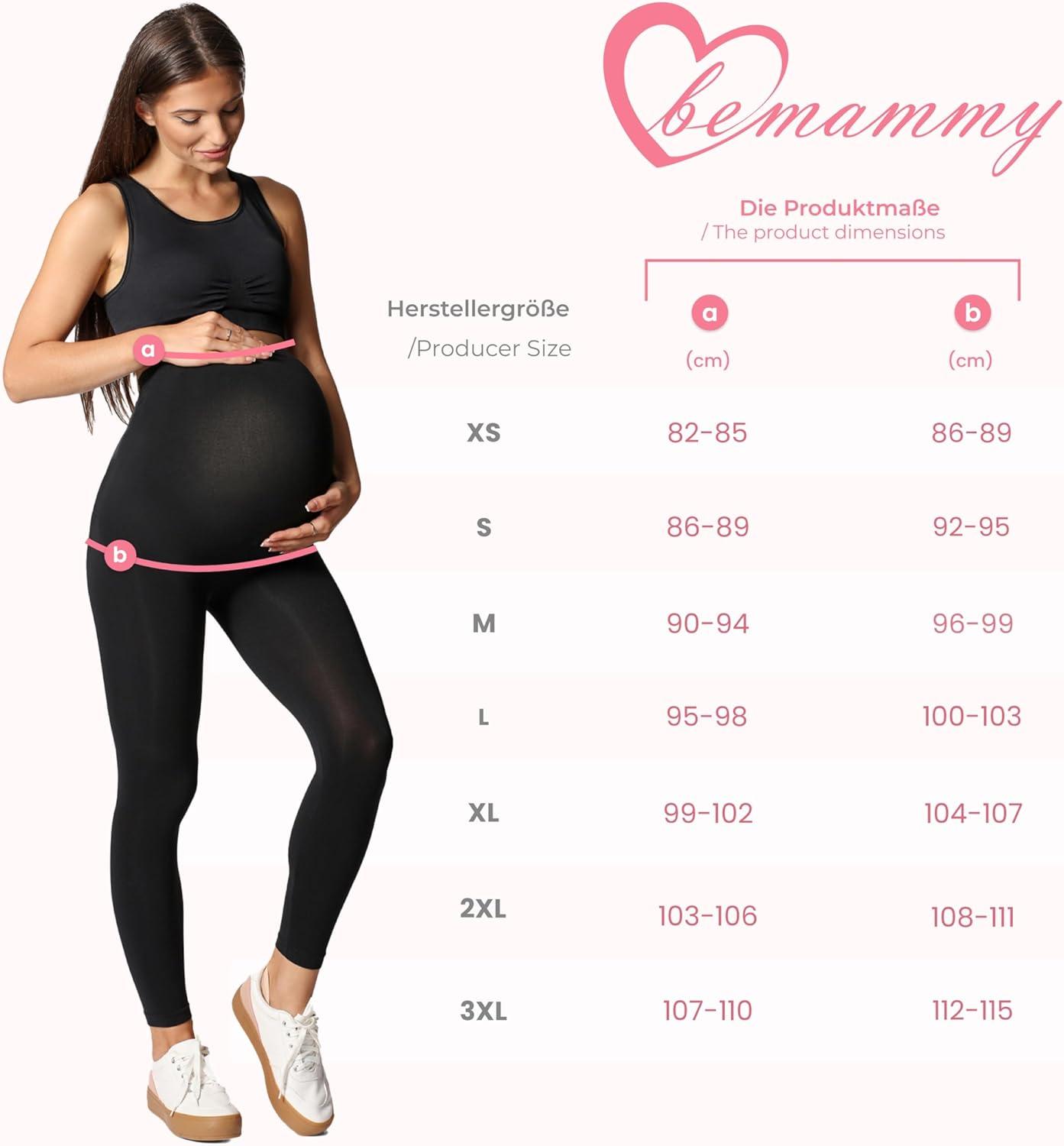 Be Mammy Women's Maternity Long Leggings 02 XL Brown